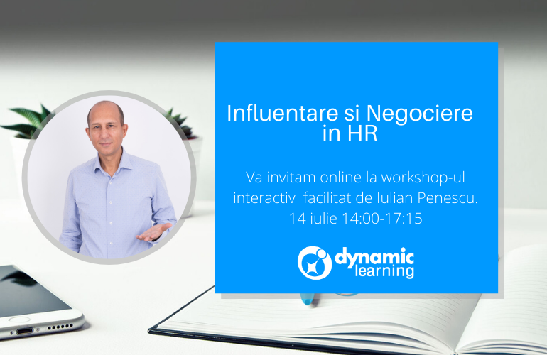 Workshop online Negociere și Influențare în HR