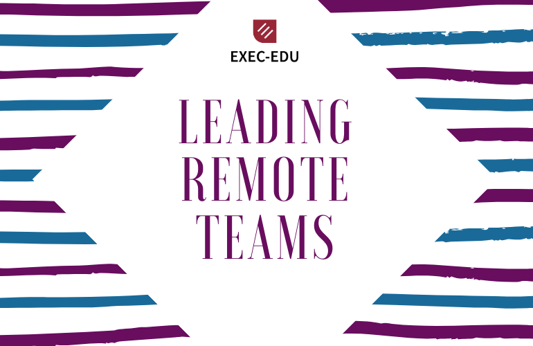 Leading Remote Teams