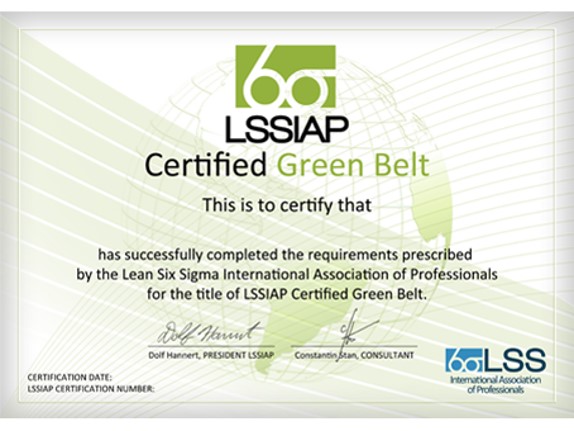 Lean Six Sigma - Programe de Certificare Internaţională