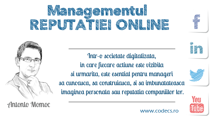 Curs „Managementul Reputatiei Online” - program Codecs, București