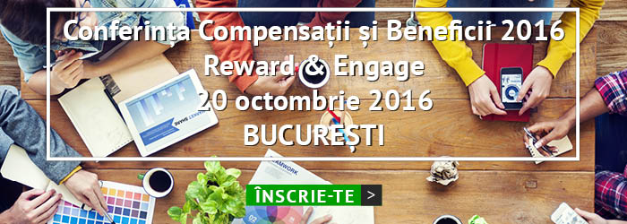 Conferinta de Compensatii si Beneficii Reward & Engage 2016