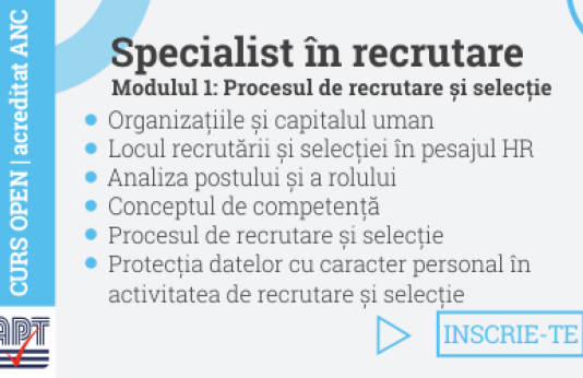 Curs Procesul de recrutare si selectie