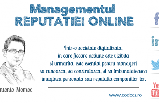 Curs „Managementul Reputatiei Online” - program Codecs, București