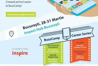  Fii regizorul carierei tale! Creează primul sezon la BuzzCamp București!